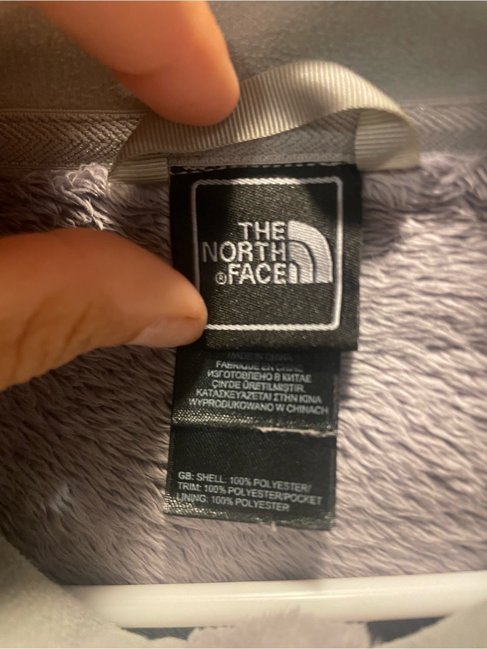 The North Face Women's Plush Full-Zip Teddy Jacket - Light Gray - Picture 3 of 10